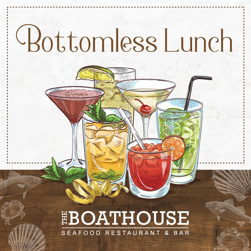 The Boathouse Plymouth Bottomless Lunch Poster